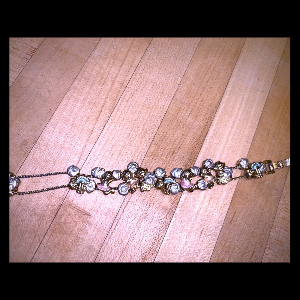 Gold cheerleader 📣 bracelet